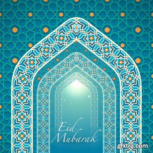 Eid Mubarak Papercut Style 10 - 48 EPS Eid Mubarak Papercut Style 10 - 48 EPS