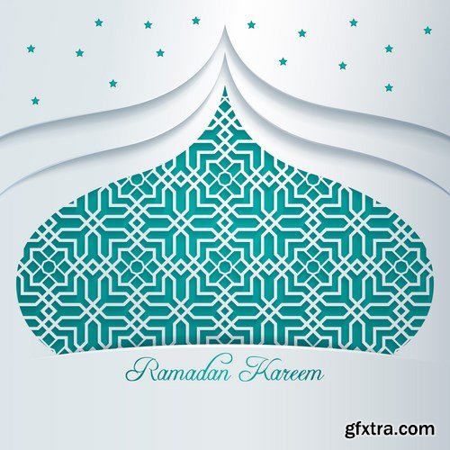 Eid Mubarak Papercut Style 10 - 48 EPS Eid Mubarak Papercut Style 10 - 48 EPS