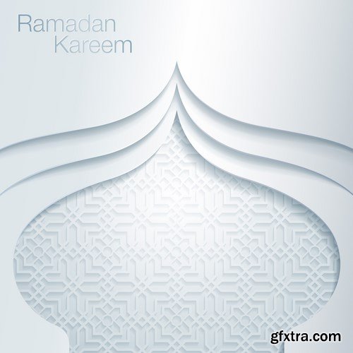 Eid Mubarak Papercut Style 10 - 48 EPS Eid Mubarak Papercut Style 10 - 48 EPS