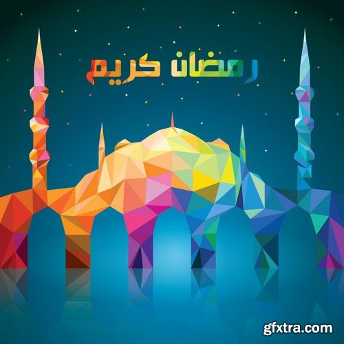 Eid Mubarak Papercut Style 10 - 48 EPS Eid Mubarak Papercut Style 10 - 48 EPS