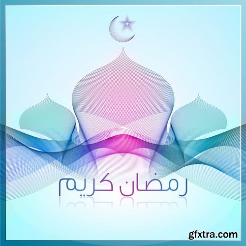 Eid Mubarak Papercut Style 10 - 48 EPS Eid Mubarak Papercut Style 10 - 48 EPS