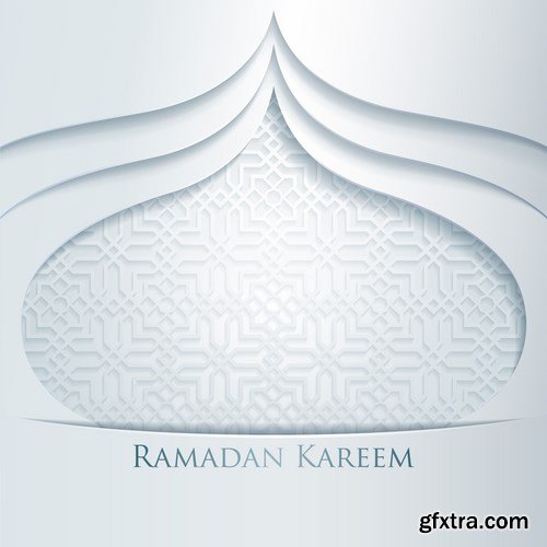 Eid Mubarak Papercut Style 10 - 48 EPS Eid Mubarak Papercut Style 10 - 48 EPS