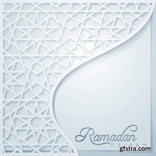 Eid Mubarak Papercut Style 10 - 48 EPS Eid Mubarak Papercut Style 10 - 48 EPS