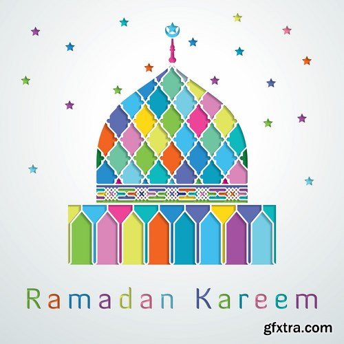 Eid Mubarak Papercut Style 10 - 48 EPS Eid Mubarak Papercut Style 10 - 48 EPS