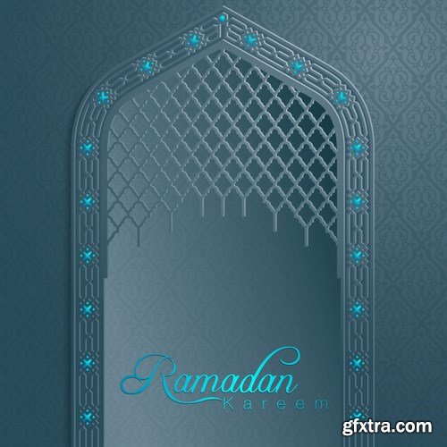 Eid Mubarak Papercut Style 10 - 48 EPS Eid Mubarak Papercut Style 10 - 48 EPS