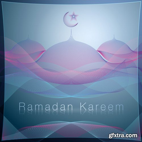 Eid Mubarak Papercut Style 10 - 48 EPS Eid Mubarak Papercut Style 10 - 48 EPS