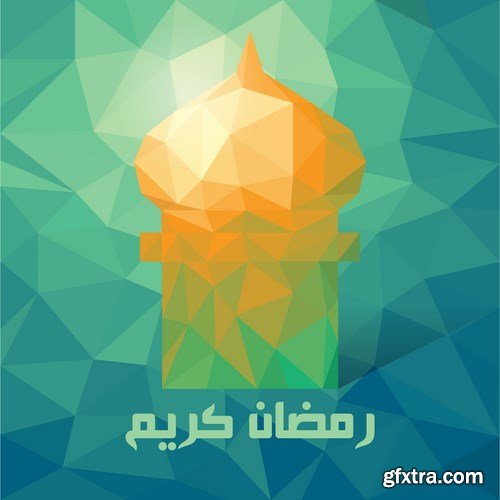 Eid Mubarak Papercut Style 10 - 48 EPS Eid Mubarak Papercut Style 10 - 48 EPS