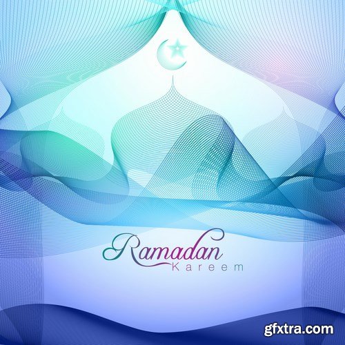 Eid Mubarak Papercut Style 10 - 48 EPS Eid Mubarak Papercut Style 10 - 48 EPS