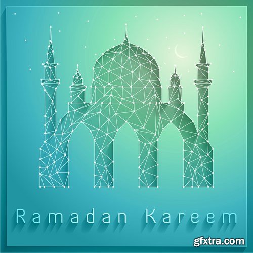 Eid Mubarak Papercut Style 10 - 48 EPS Eid Mubarak Papercut Style 10 - 48 EPS