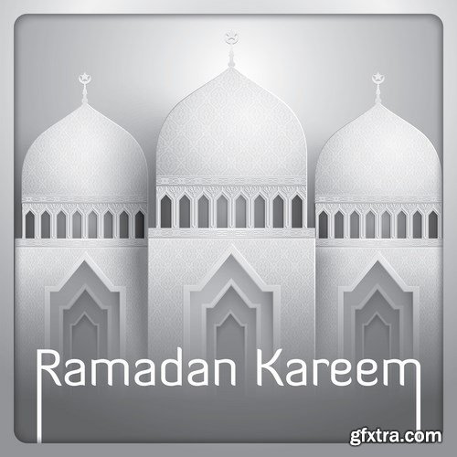 Eid Mubarak Papercut Style 11 - 48 EPS