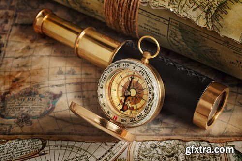 Old Maps and Compass - 20xUQH JPEG