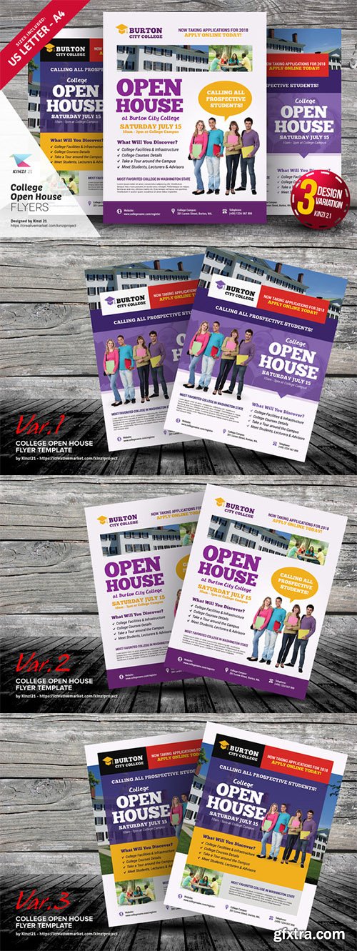 College Open House Flyer Templates - CM 639554
