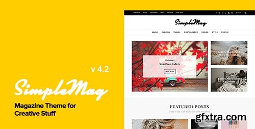 ThemeForest - SimpleMag v4.2 - Magazine theme for creative stuff - 4923427