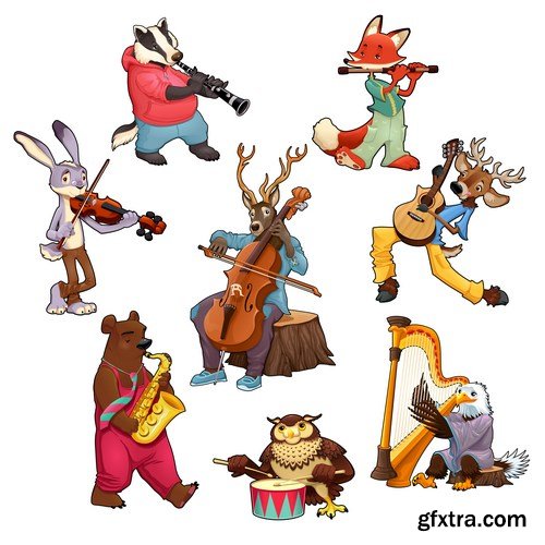 Cartoon Characters - 25xEPS