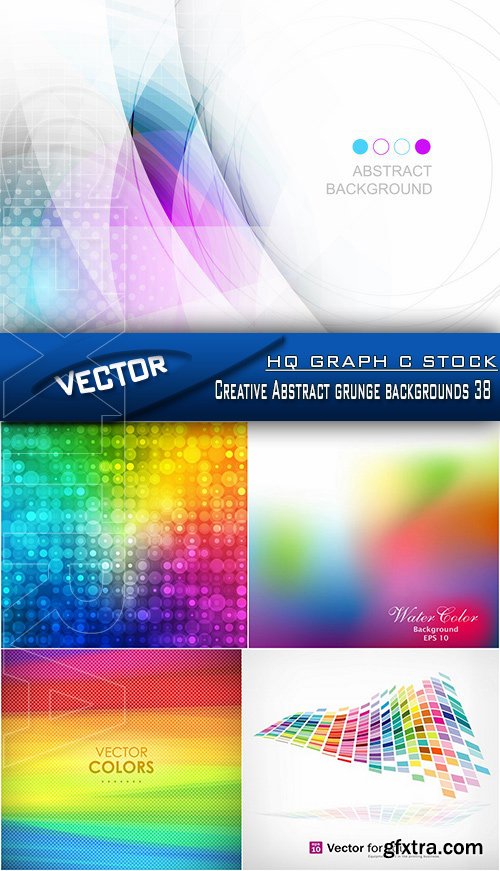 Stock Vector - Creative Abstract grunge backgrounds 38