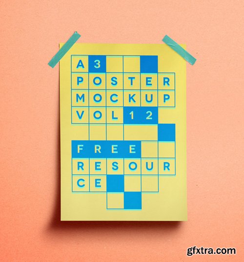 A3 PSD Poster Mockup Vol 12