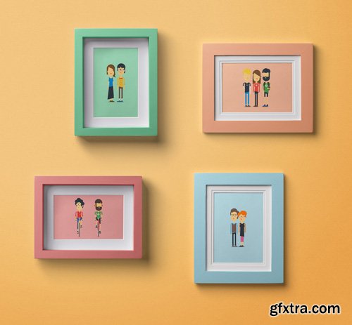 PSD Wood Frame Mockup PSD Wood Frame Mockup