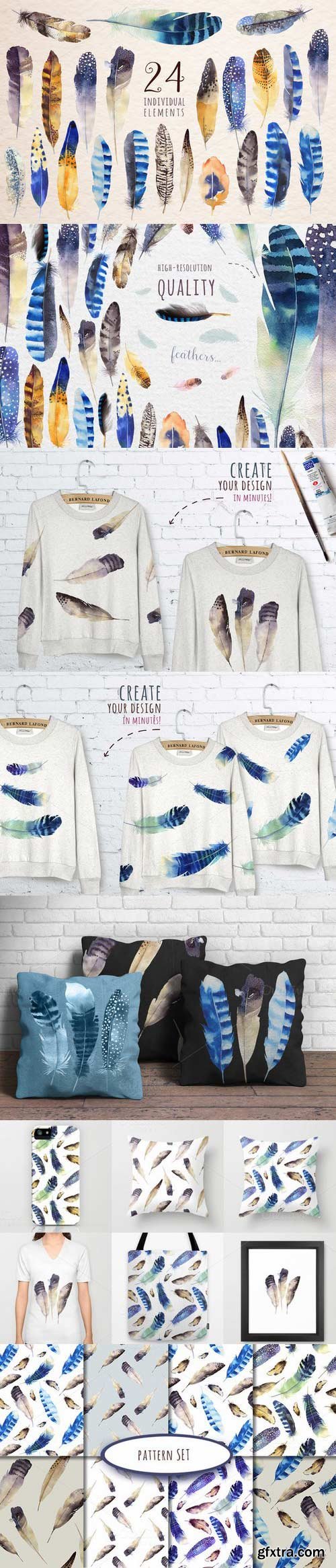 CM - Watercolor BOHO feather DIY_4 540059 CM - Watercolor BOHO feather DIY_4 540059