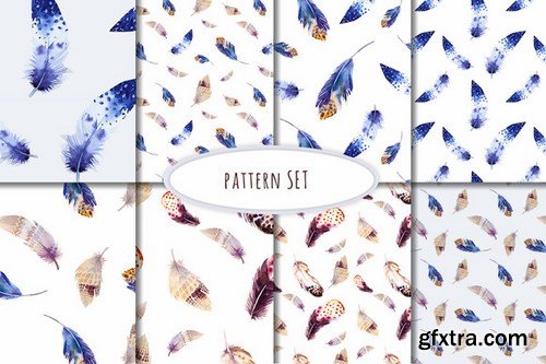 CM - Watercolor BOHO feather DIY II 356171 CM - Watercolor BOHO feather DIY II 356171