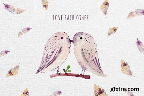 CM - Watercolor BOHO feather DIY II 356171 CM - Watercolor BOHO feather DIY II 356171