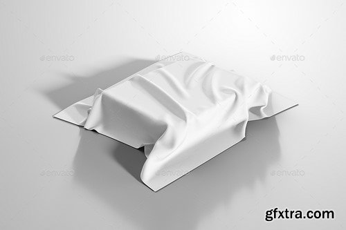Graphicriver - Logo Mockup on Covered Box with Fabric - 16729532