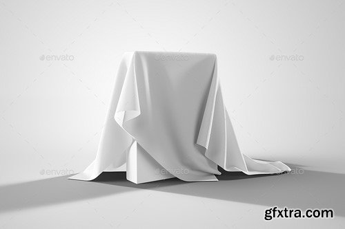 Graphicriver - Logo Mockup on Covered Box with Fabric - 16729532