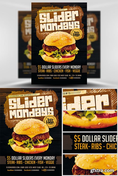 Slider Mondays Flyer Template Slider Mondays Flyer Template