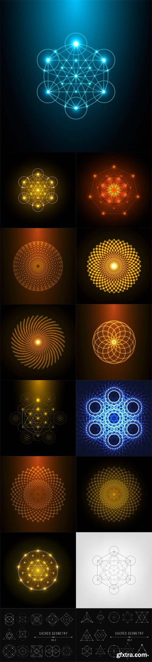 Vector Set - Sacred Geometry Illustrations Vector Set - Sacred Geometry Illustrations