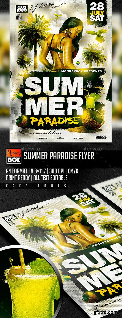 GraphicRiver - Summer Paradise Flyer - 16640647