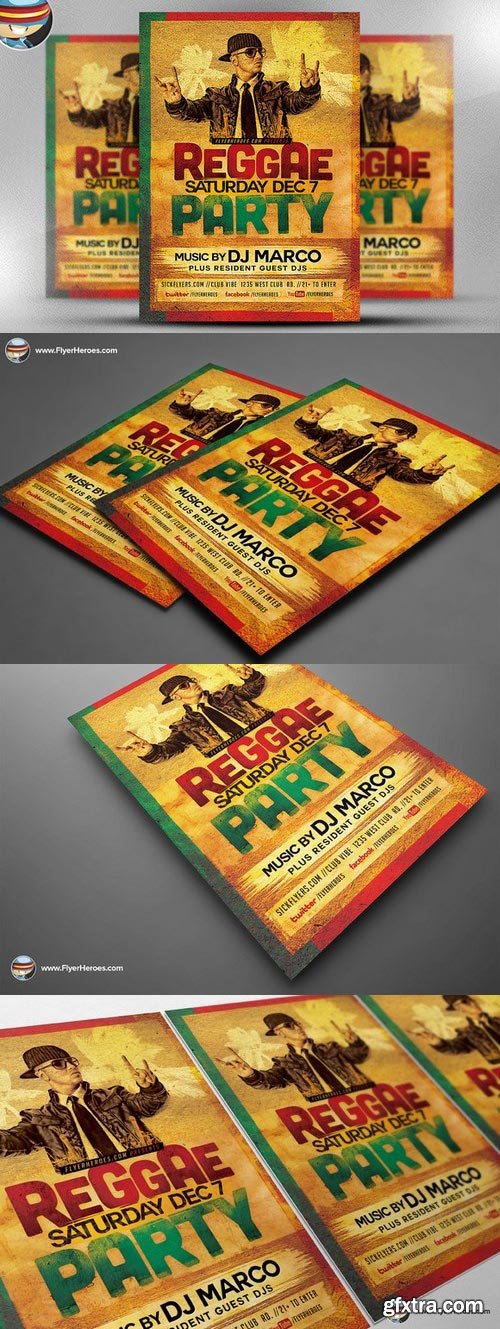 CM - Reggae Party Flyer Template 464820 CM - Reggae Party Flyer Template 464820