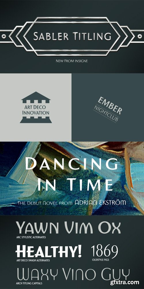 Sabler Titling Font Family $99 Sabler Titling Font Family $99