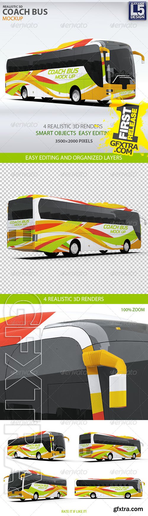 Graphicriver - Coach Bus mockup 8171980