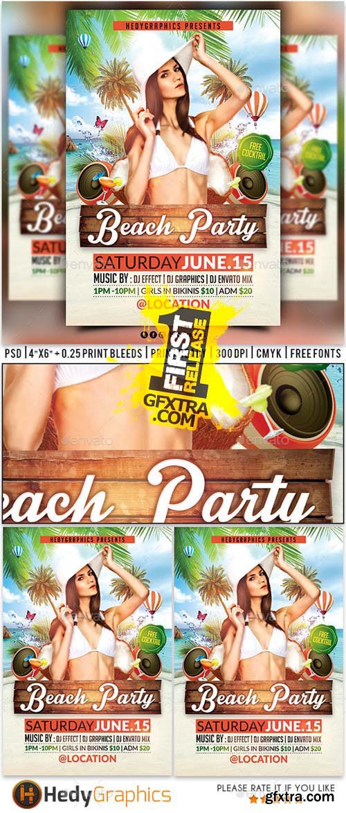 GR Beach Party Flyer 16874994