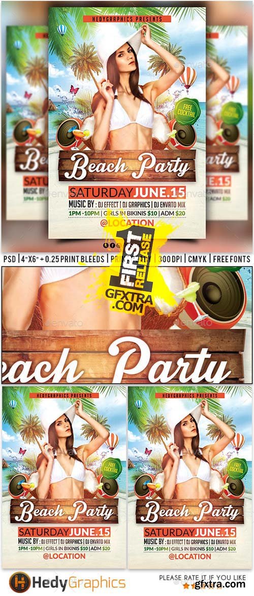 GR Beach Party Flyer 16874994 GR Beach Party Flyer 16874994