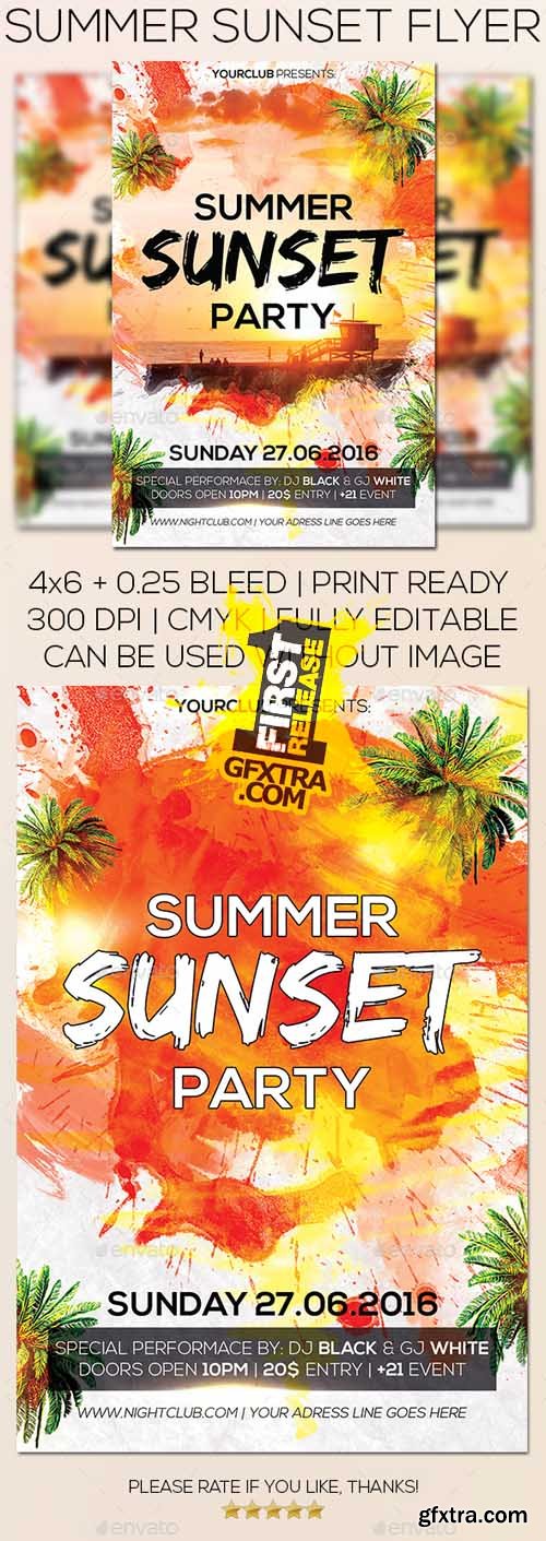 GR Summer Sunset Flyer 16834381 GR Summer Sunset Flyer 16834381