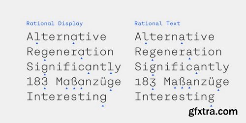Rational TW Font Family $299