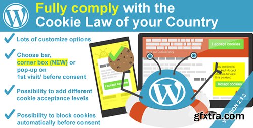 CodeCanyon - WeePie Cookie Allow v2.3.3 - Advanced EU Cookie Law Compliance Plugin - 10342528