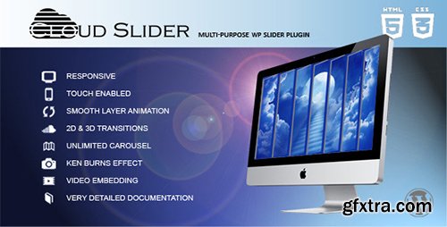 CodeCanyon - Cloud Slider v1.1.0 - Responsive Wordpress Slider - 11270213