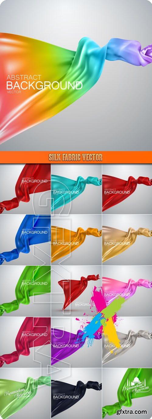 Silk fabric vector