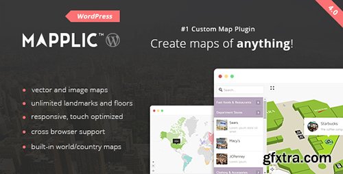 CodeCanyon - Mapplic v4.0 - Custom Interactive Map WordPress Plugin - 6800158