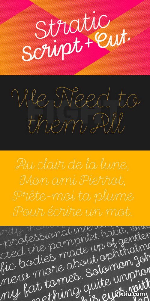 Stratic Script Font Family $130 Stratic Script Font Family $130