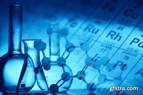 Collection of the science of chemistry laboratory study of chemical formula graph dishes 25 HQ Jpeg