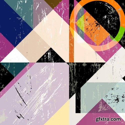 Collection of abstract illustration for t-shirt clothes background is a pattern 3-25 EPS
