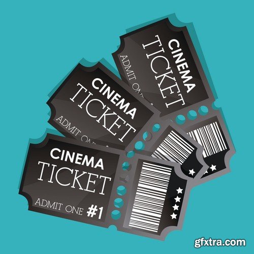 Cinema ticket 1 - 5 EPS