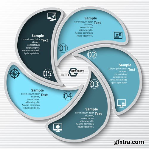Collection Infographic 14, 25xEPS Collection Infographic 14, 25xEPS