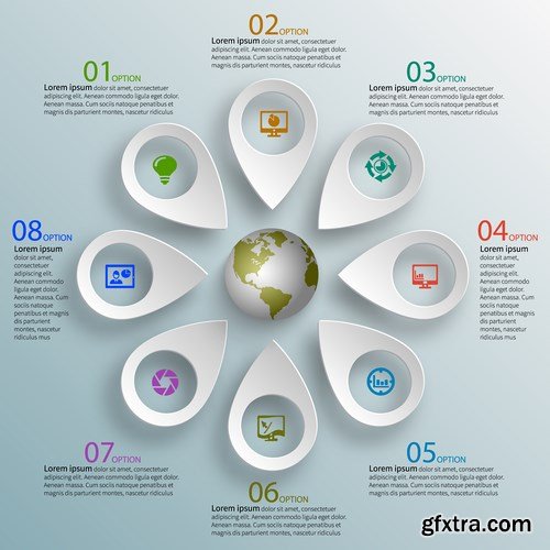 Collection Infographic 14, 25xEPS Collection Infographic 14, 25xEPS
