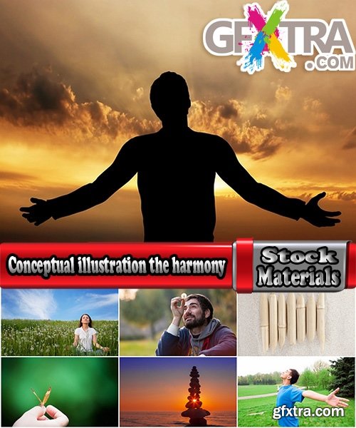 Conceptual illustration the harmony relaxation meditation nature relaxation freedom 25 HQ Jpeg