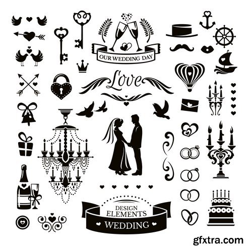Wedding Design Elements 2 - 25xEPS