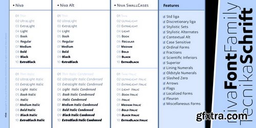 Niva Font Family $1044