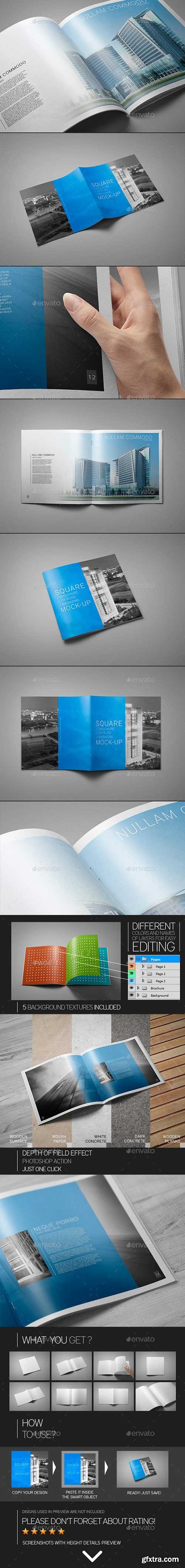 GraphicRiver - Square Brochure / Catalog / Magazine Mock-Up 8824672